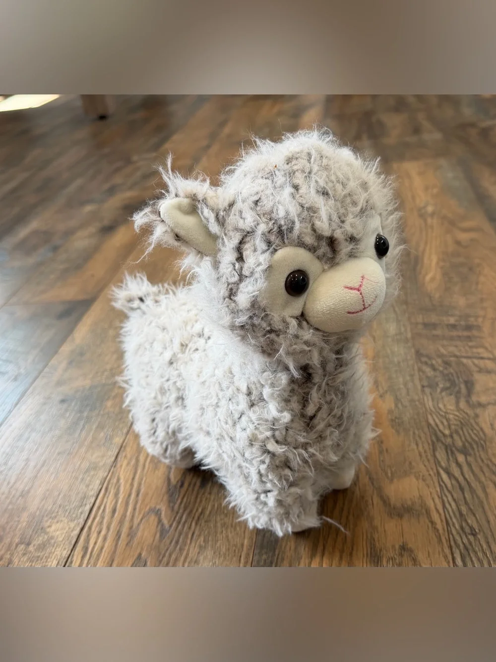 Stuffed Animal Gray Llama